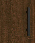 Wandkast 69,5X34X90 Cm Bewerkt Hout Bruin Eikenkleur