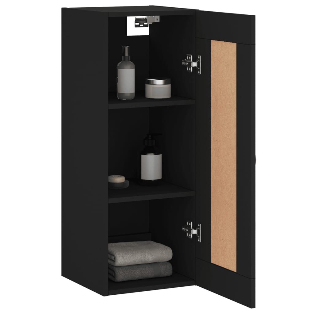 Wandkast 34,5X34X90 Cm Bewerkt Hout