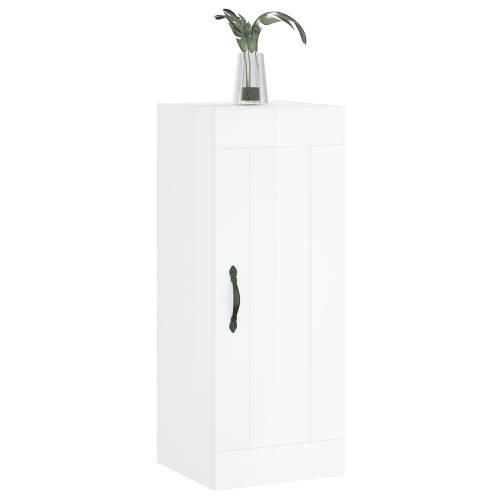 Wandkast 34,5X34X90 Cm Bewerkt Hout