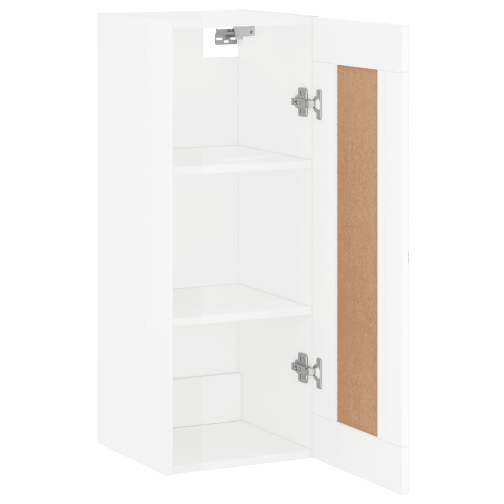Wandkast 34,5X34X90 Cm Bewerkt Hout