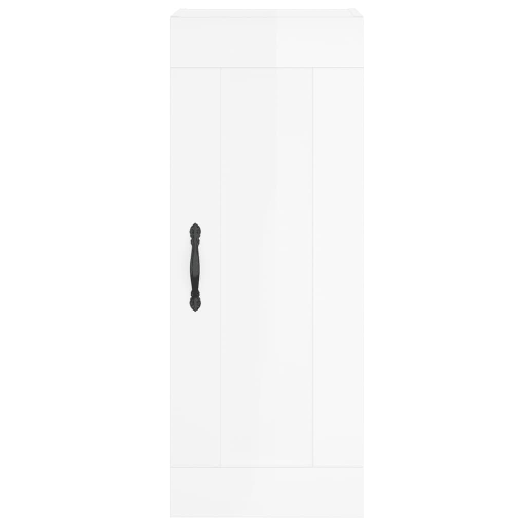 Wandkast 34,5X34X90 Cm Bewerkt Hout