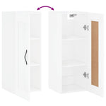 Wandkast 34,5X34X90 Cm Bewerkt Hout