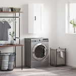 Wandkast 34,5X34X90 Cm Bewerkt Hout Kleurig