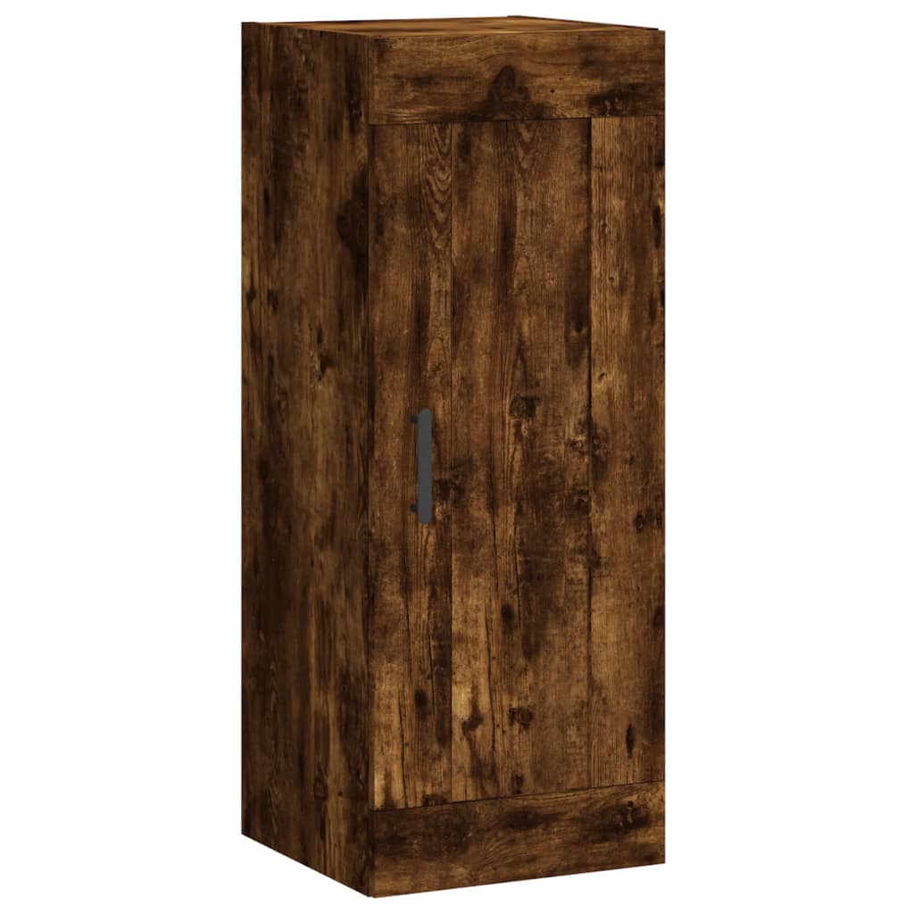 Wandkast 34,5X34X90 Cm Bewerkt Hout Kleurig