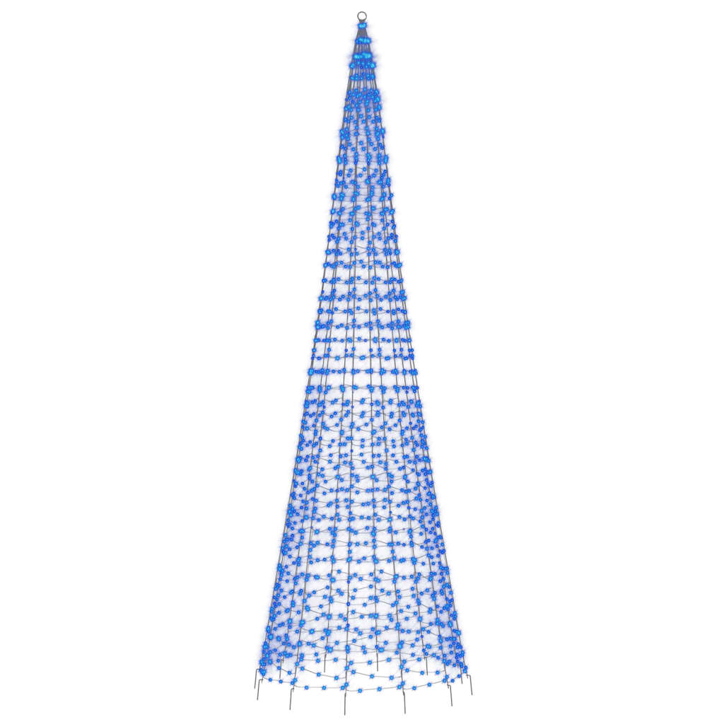 Lichtkegel Aan Vlaggenmast 1534 E Led's