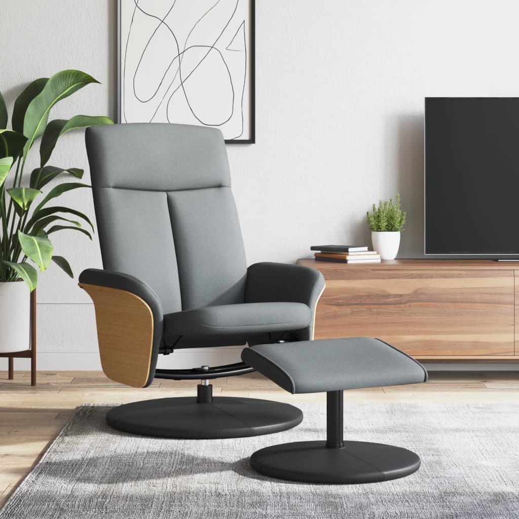 Fauteuil Verstelbaar Met Voetenbank Stof
