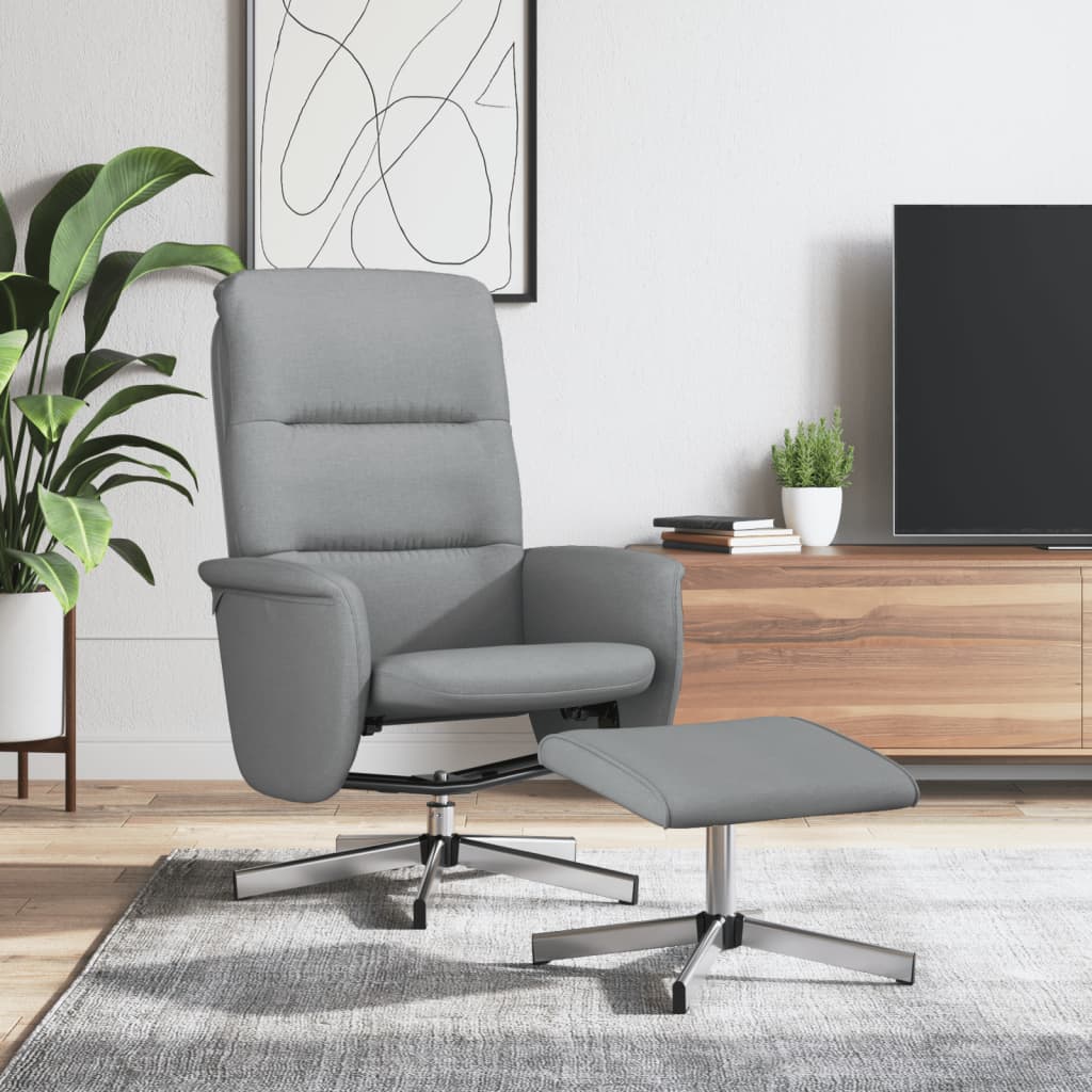 Fauteuil Verstelbaar Met Voetenbankje Stof