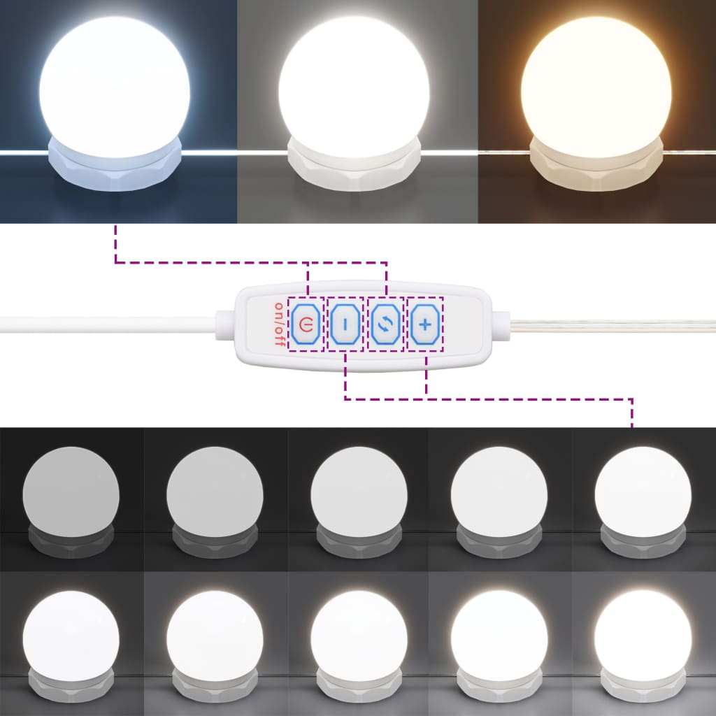 Kaptafel Met Led-Verlichting 96X40X142 Cm