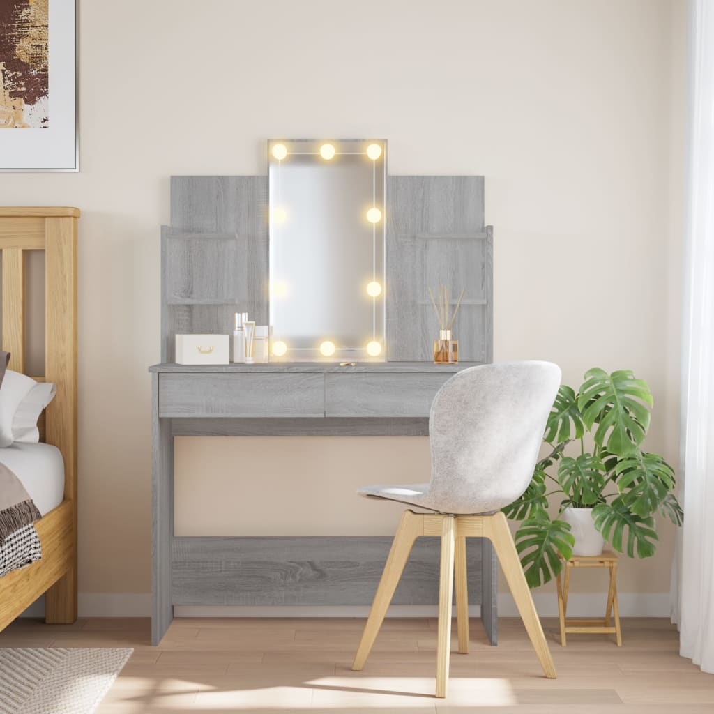 Kaptafel Met Led-Verlichting 96X40X142 Cm