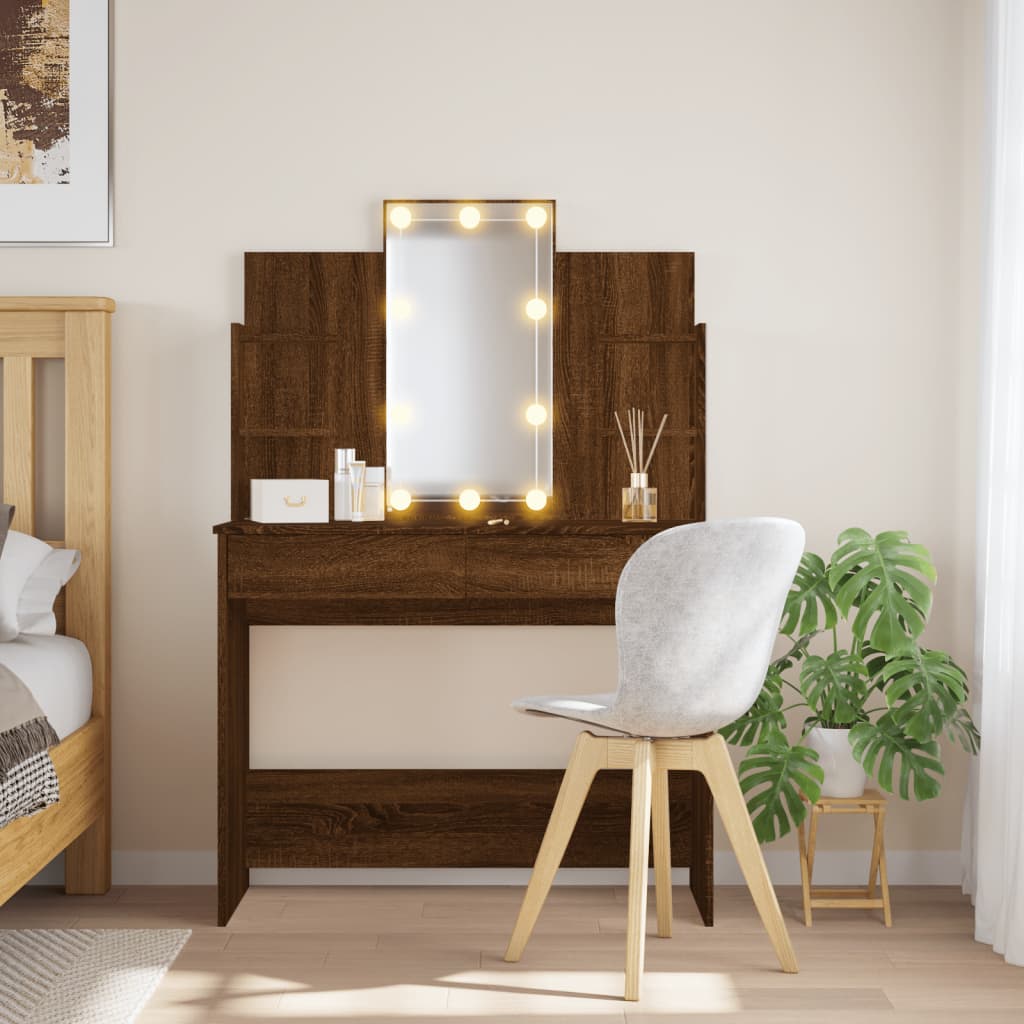 Kaptafel Met Led-Verlichting 96X40X142 Cm