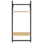 Wandschappen 2-Laags Met Stangen Sonoma Eiken