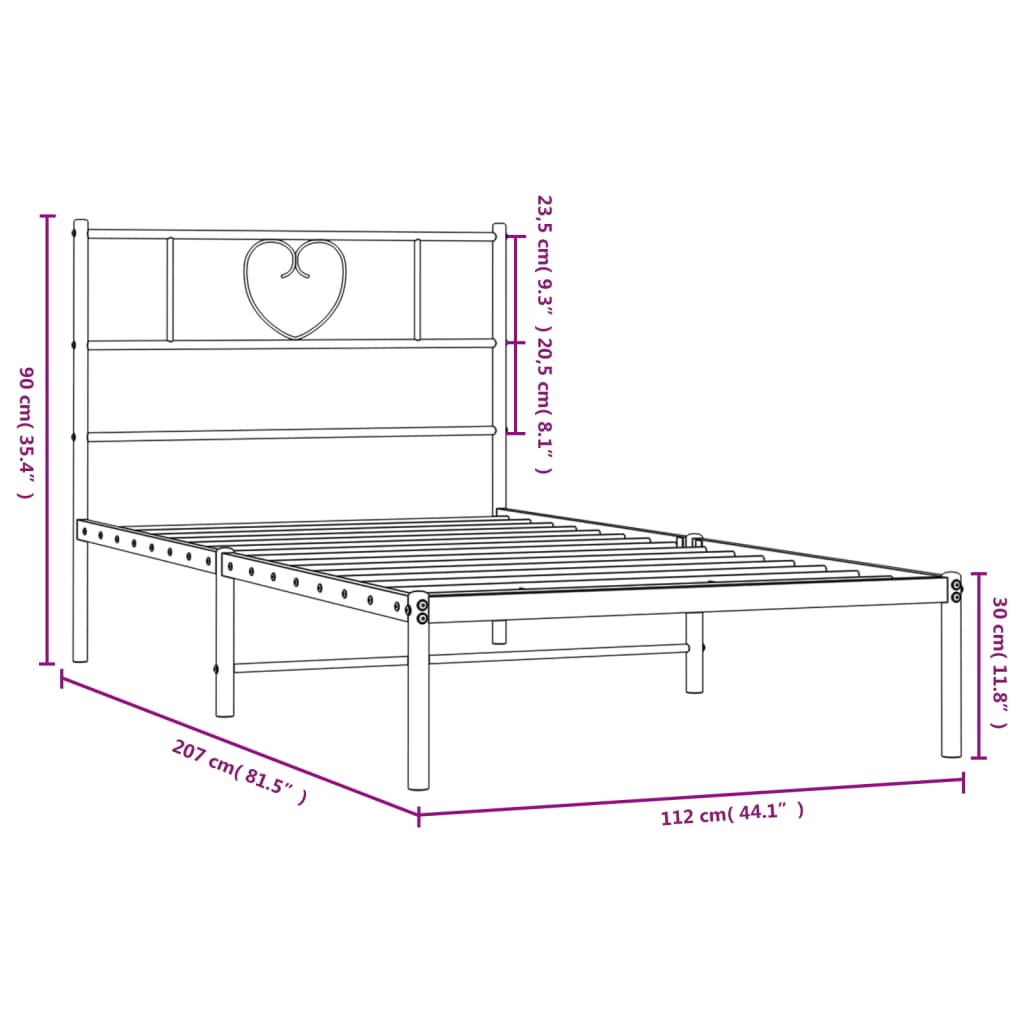 Bedframe Metaal