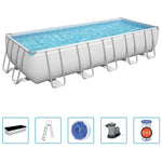 Bestway Power Steel Zwembad Bovengronds Rechthoekig 19281 L