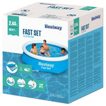 Bestway Fast Set Zwembad Opblaasbaar Rond 244X66 Cm
