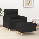 Fauteuil Met Voetenbank 60 Cm Stof