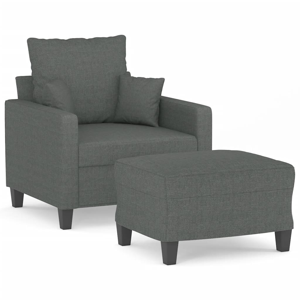 Fauteuil Met Voetenbank 60 Cm Stof