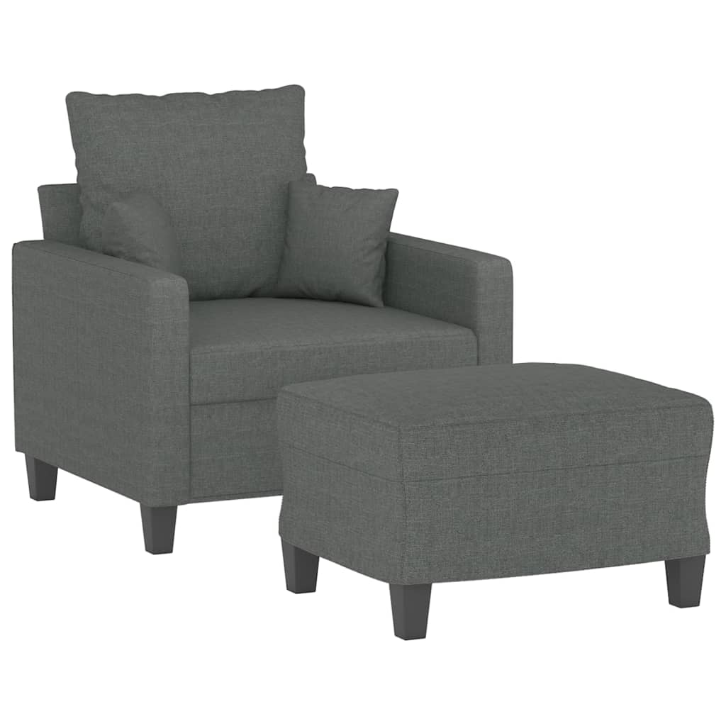 Fauteuil Met Voetenbank 60 Cm Stof