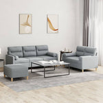 4-Delige Loungeset Met Kussens Stof