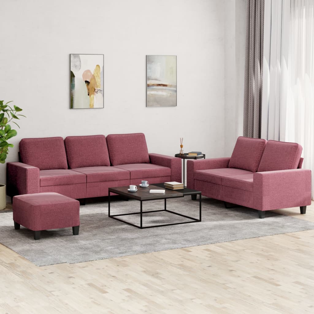 3-Delige Loungeset Stof