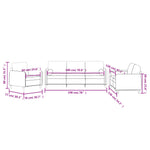 3-Delige Loungeset Fluweel