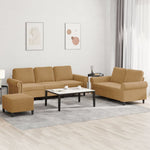3-Delige Loungeset Met Kussens Fluweel