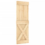 Schuifdeur Met Beslag 70X210 Cm Massief Grenenhout