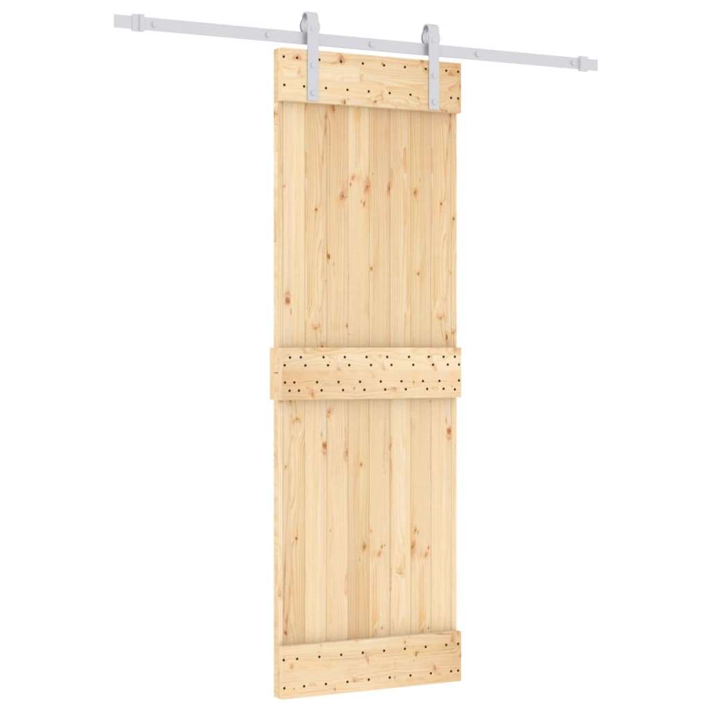 Schuifdeur Met Beslag 70X210 Cm Massief Grenenhout