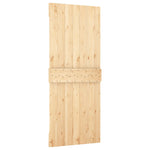 Schuifdeur Met Beslag 85X210 Cm Massief Grenenhout