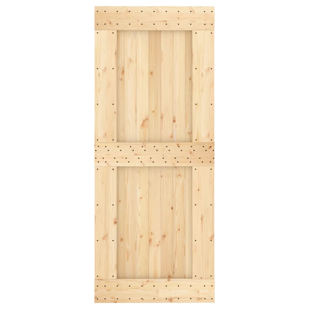 Schuifdeur Met Beslag 85X210 Cm Massief Grenenhout