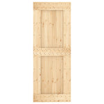 Schuifdeur Met Beslag 80X210 Cm Massief Grenenhout