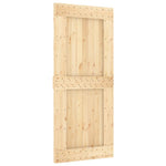 Schuifdeur Met Beslag 90X210 Cm Massief Grenenhout
