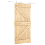 Schuifdeur Met Beslag 100X210 Cm Massief Grenenhout