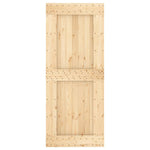 Schuifdeur Met Beslag 85X210 Cm Massief Grenenhout