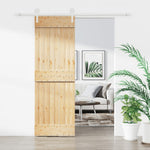 Schuifdeur Met Beslag 70X210 Cm Massief Grenenhout