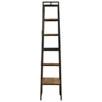 Kledingrek Met Schappen 90X40X190 Cm Massief Mangohout En Ijzer