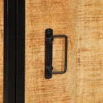 Nachtkastje 40X30X52,5 Cm Massief Ruw Mangohout