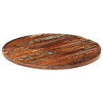 Tafelblad Rond Ø 80X3,8 Cm Massief Gerecycled Hout Gerecycled Hout (Meerkleurig)