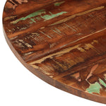Tafelblad Rond Ø 80X3,8 Cm Massief Gerecycled Hout Gerecycled Hout (Meerkleurig)