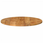 Tafelblad Rond Ø 70X2,5 Cm Massief Ruw Mangohout Mangohout (Eikenafwerking)