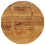 Tafelblad Rond Ø 70X2,5 Cm Massief Ruw Mangohout Mangohout (Eikenafwerking)