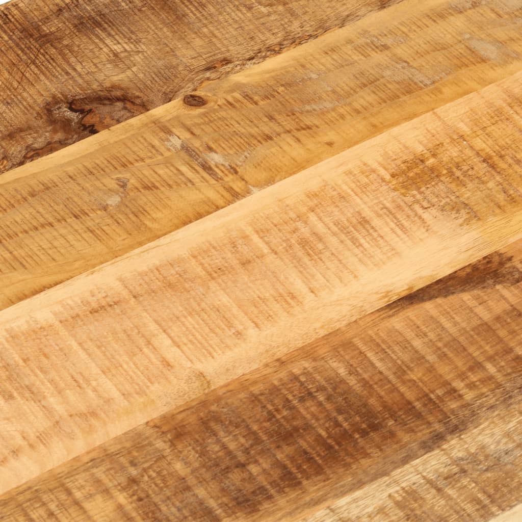 Tafelblad Ovaal 140X50X3,8 Cm Massief Ruw Mangohout Ruw Mangohout (Naturel)