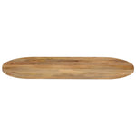 Tafelblad Ovaal 120X50X3,8 Cm Massief Mangohout Mangohout (Naturel)