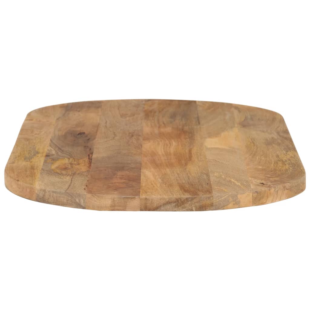 Tafelblad Ovaal 120X50X3,8 Cm Massief Mangohout Mangohout (Naturel)