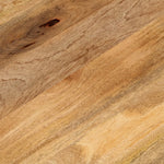 Tafelblad Ovaal 120X50X3,8 Cm Massief Mangohout Mangohout (Naturel)