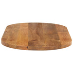 Tafelblad Ovaal 100X40X2,5 Cm Massief Mangohout Mangohout (Eikenafwerking)