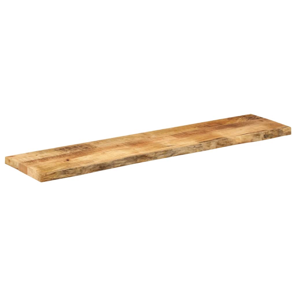 Tafelblad Met Natuurlijke Rand 140X20X2,5 Cm Massief Mangohout