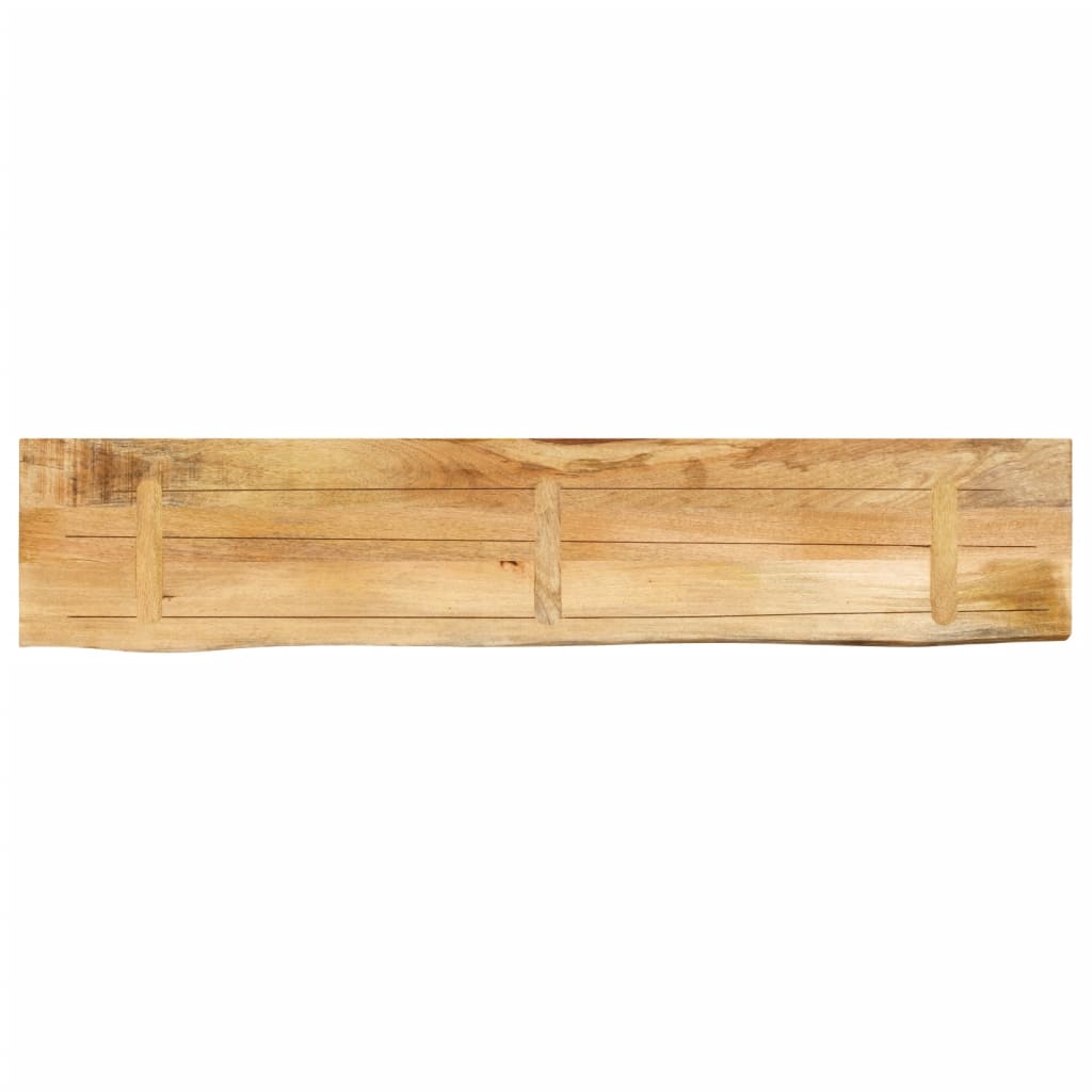 Tafelblad Met Natuurlijke Rand 140X30X2,5 Cm Massief Mangohout