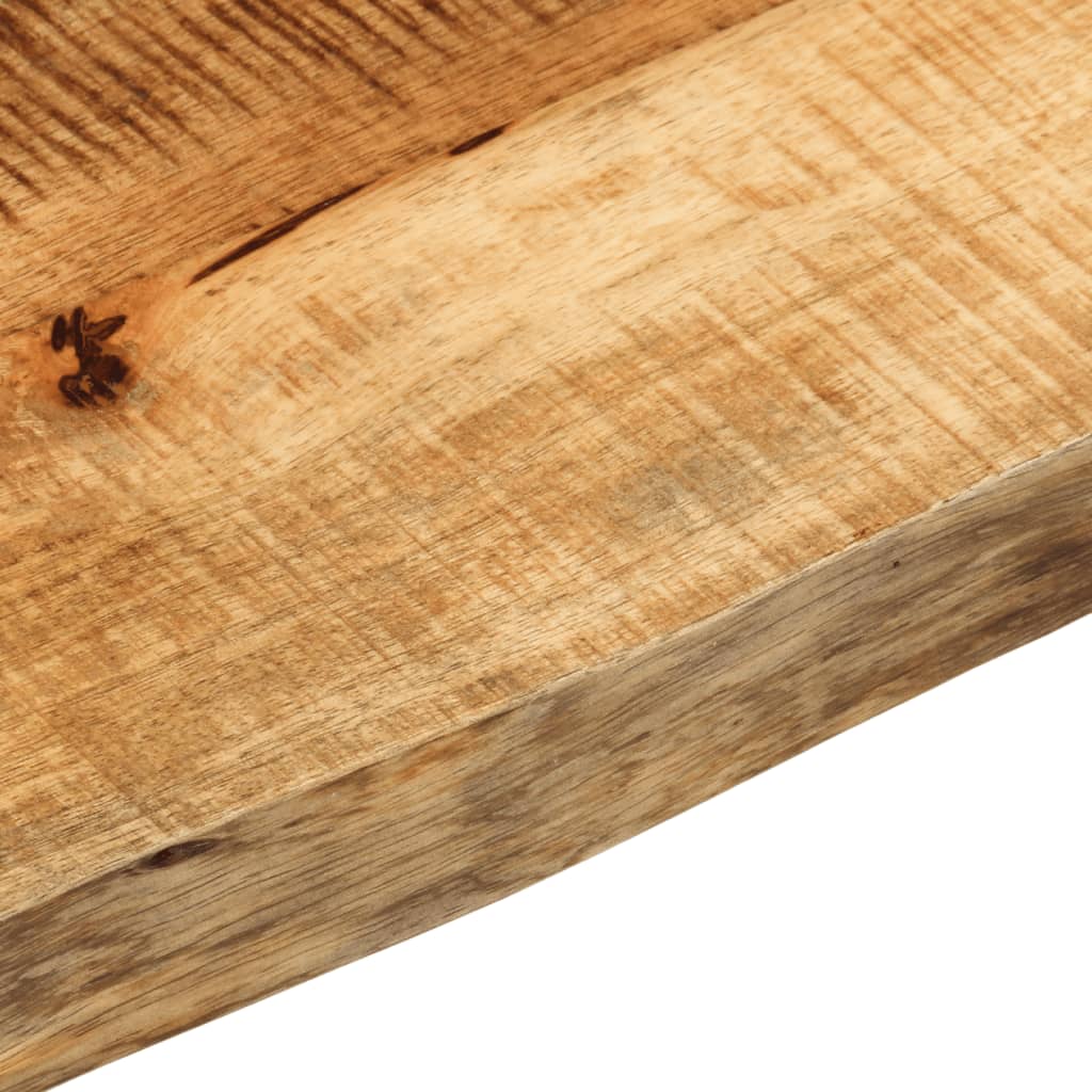 Tafelblad Met Natuurlijke Rand 140X30X2,5 Cm Massief Mangohout