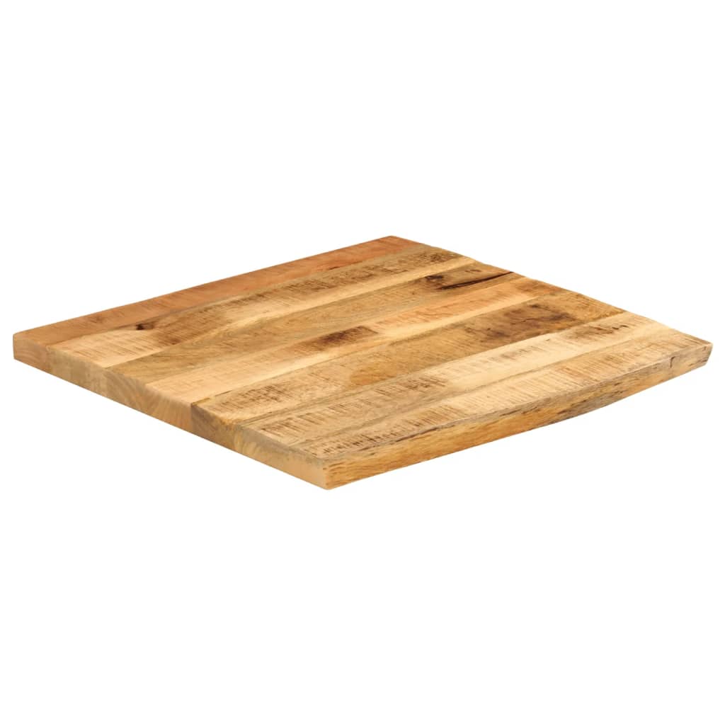 Tafelblad Met Natuurlijke Rand 60X60X2,5 Cm Massief Mangohout