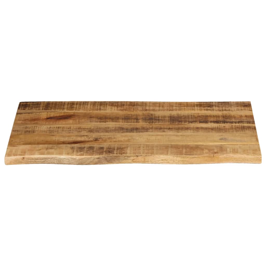 Tafelblad Met Natuurlijke Rand 80X60X2,5 Cm Massief Mangohout